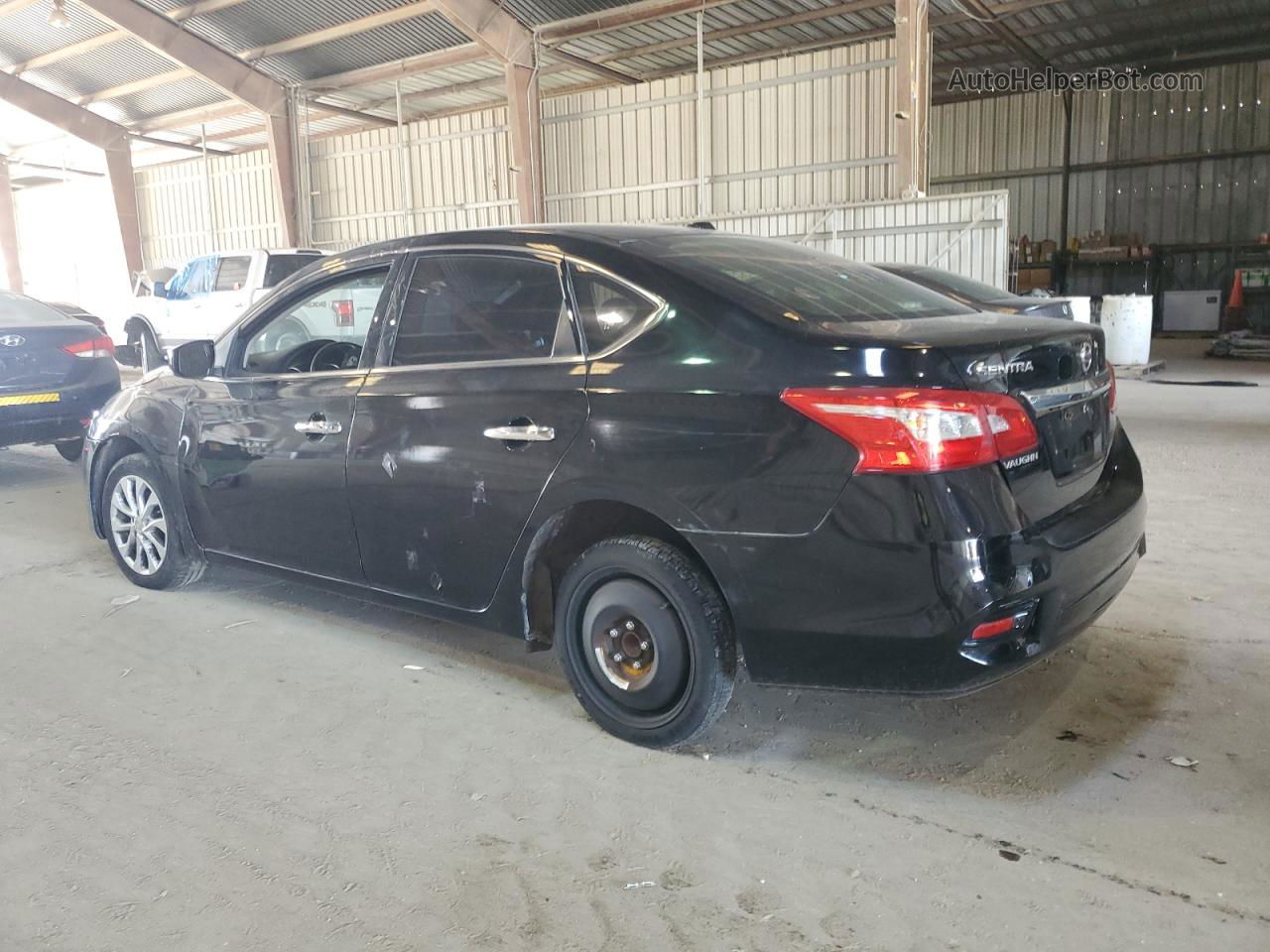 2018 Nissan Sentra S Black vin: 3N1AB7APXJY249144