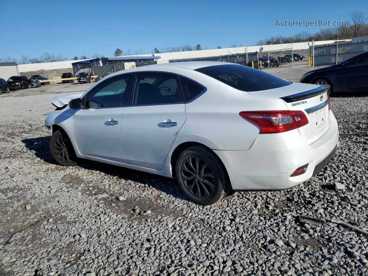 2018 Nissan Sentra S Белый vin: 3N1AB7APXJY253260