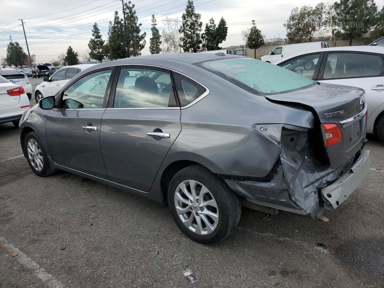 2018 Nissan Sentra S Gray vin: 3N1AB7APXJY255672