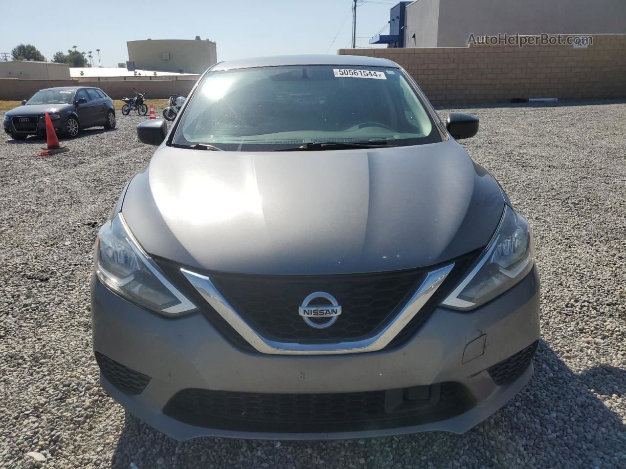 2018 Nissan Sentra S Gray vin: 3N1AB7APXJY256207