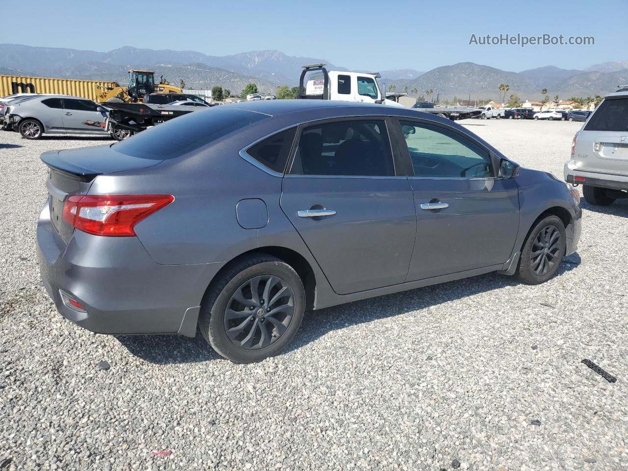 2018 Nissan Sentra S Gray vin: 3N1AB7APXJY256207