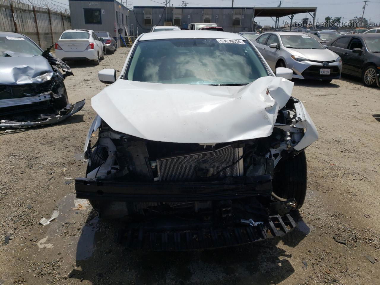 2018 Nissan Sentra S White vin: 3N1AB7APXJY256398