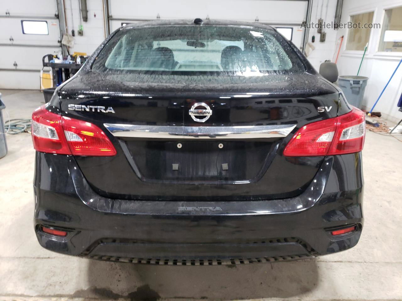 2018 Nissan Sentra S Black vin: 3N1AB7APXJY256580