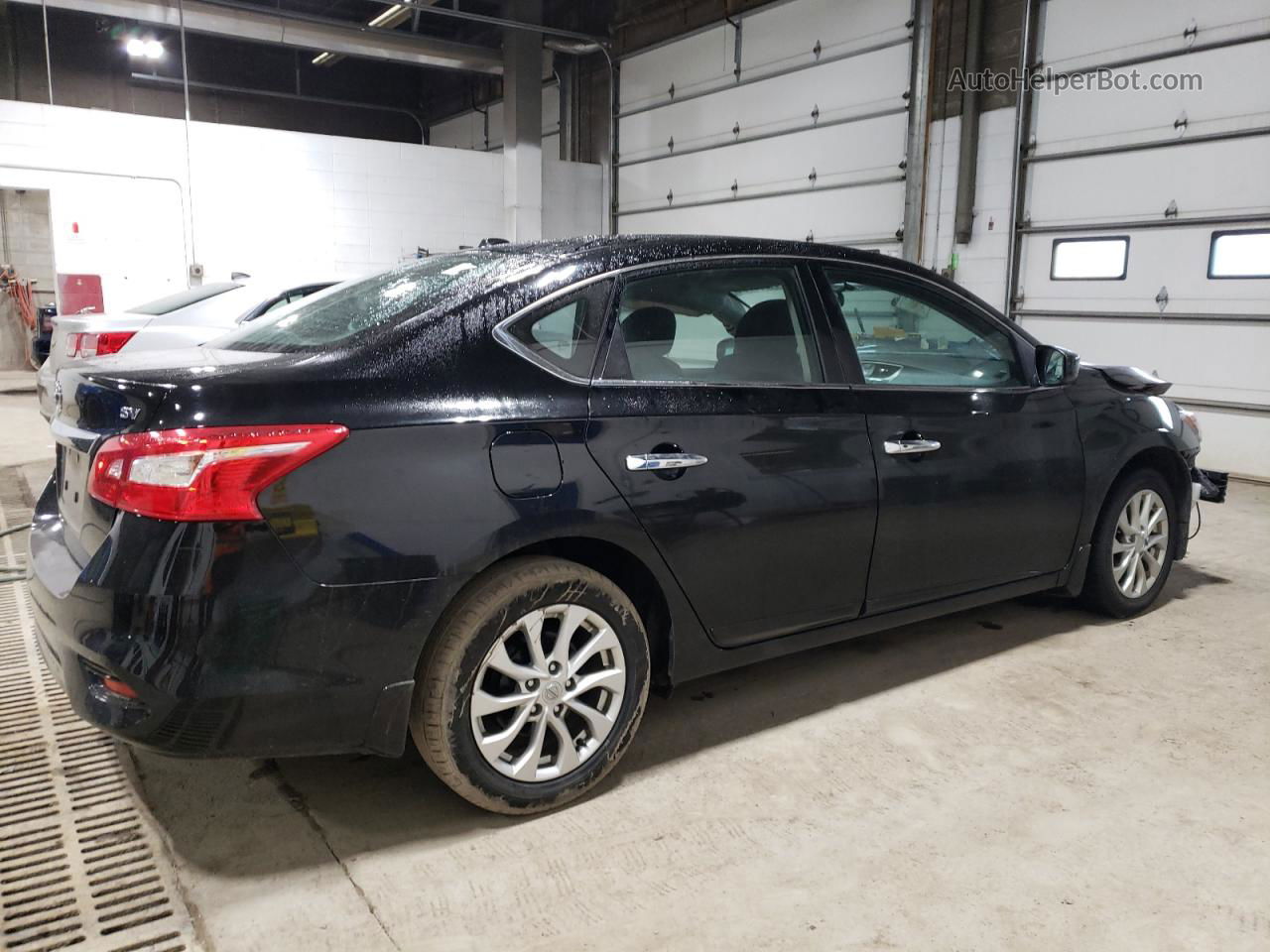 2018 Nissan Sentra S Черный vin: 3N1AB7APXJY256580