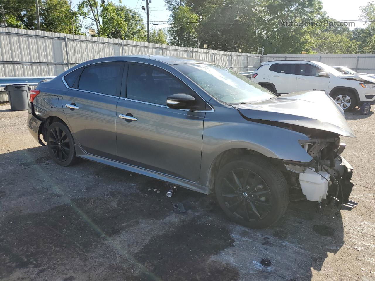 2018 Nissan Sentra S Gray vin: 3N1AB7APXJY260354