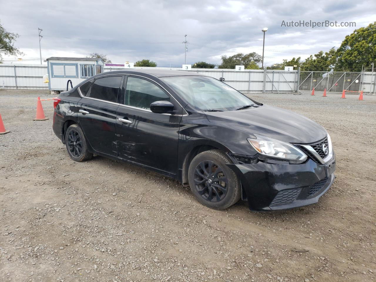 2018 Nissan Sentra S Black vin: 3N1AB7APXJY260970