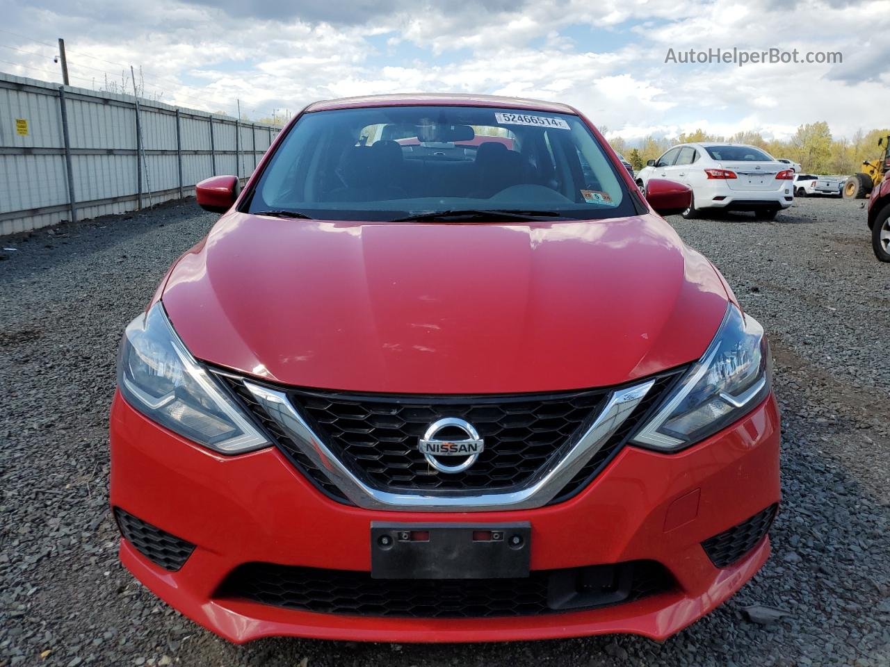 2018 Nissan Sentra S Red vin: 3N1AB7APXJY264971