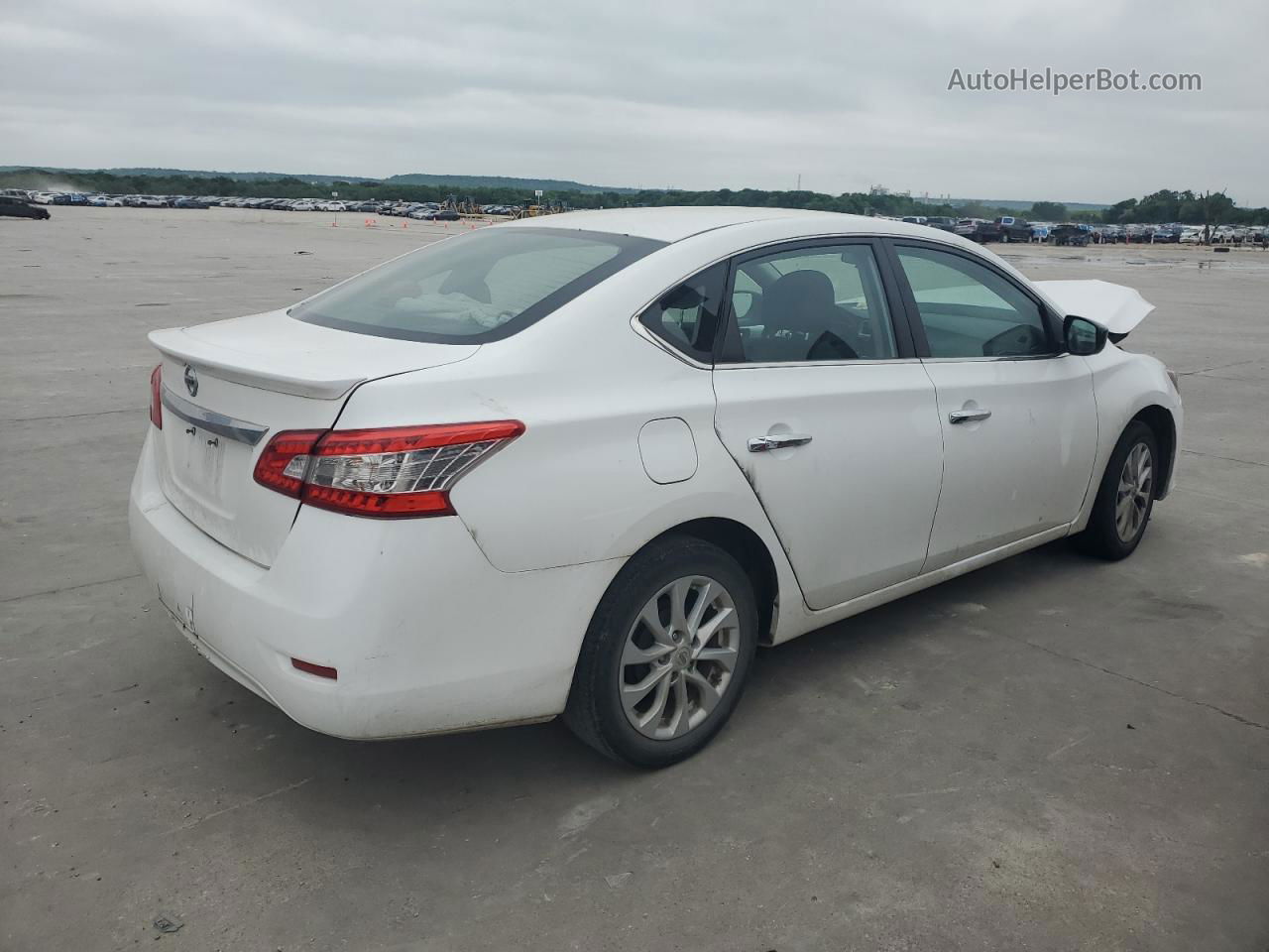 2018 Nissan Sentra S White vin: 3N1AB7APXJY269359