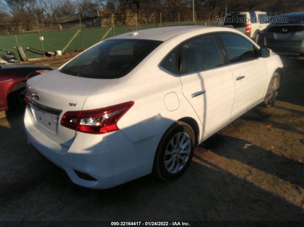 2018 Nissan Sentra Sv White vin: 3N1AB7APXJY271032