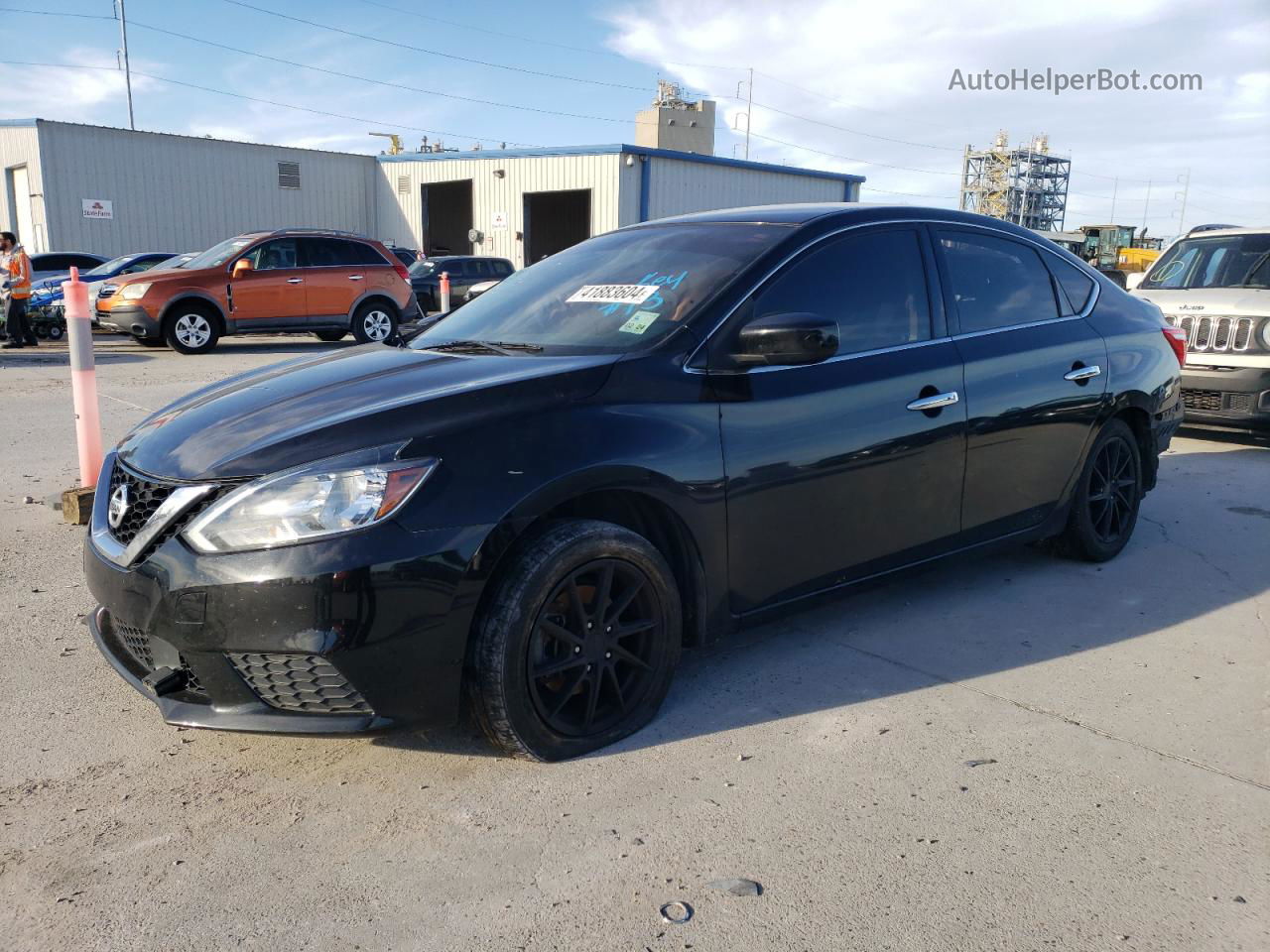 2018 Nissan Sentra S Black vin: 3N1AB7APXJY272181