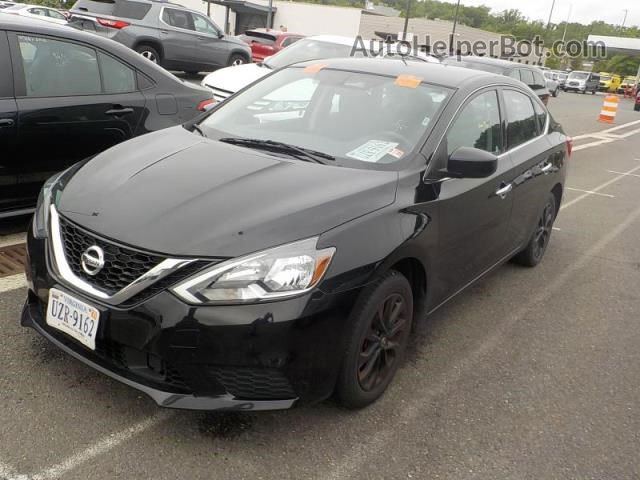 2018 Nissan Sentra S Black vin: 3N1AB7APXJY276134