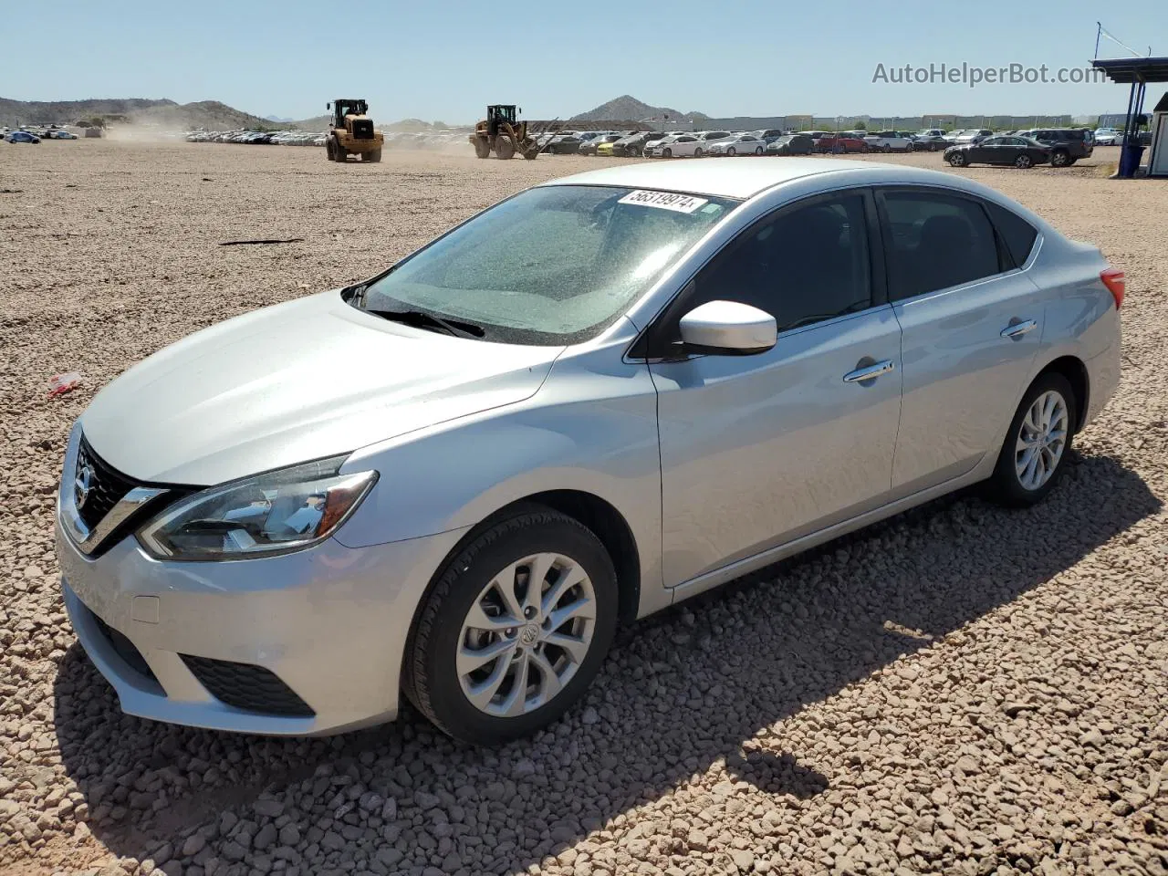 2018 Nissan Sentra S Silver vin: 3N1AB7APXJY286257