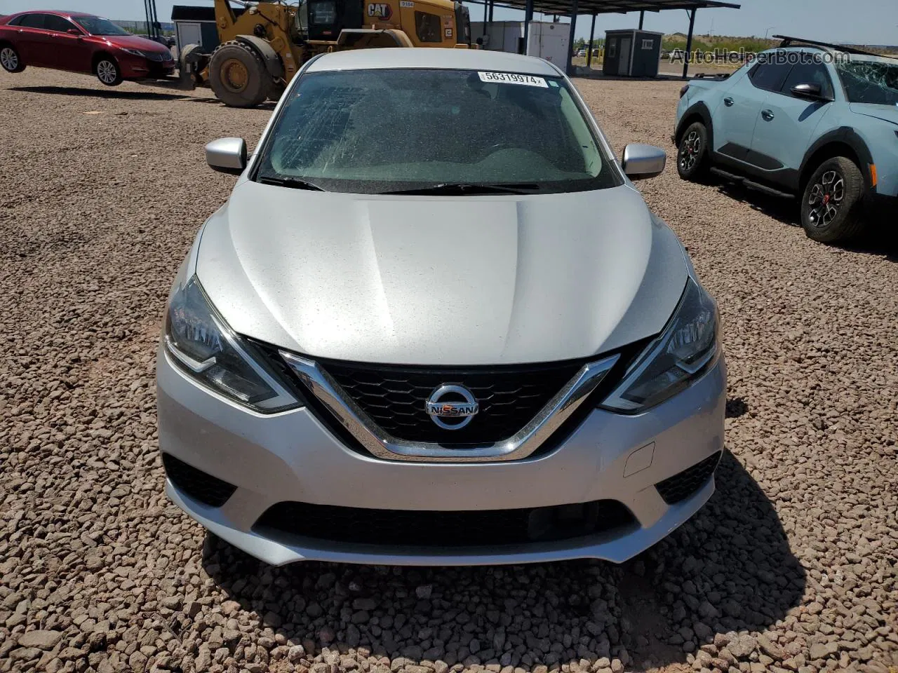 2018 Nissan Sentra S Серебряный vin: 3N1AB7APXJY286257