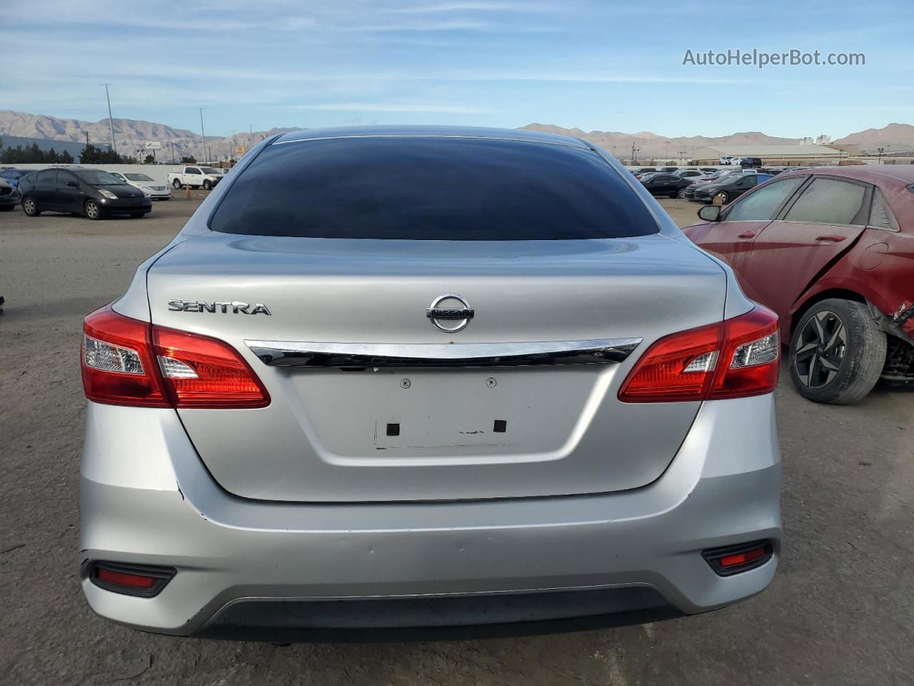 2018 Nissan Sentra S Silver vin: 3N1AB7APXJY286288