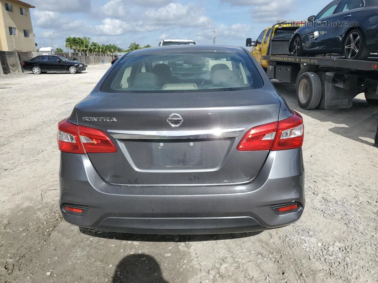 2018 Nissan Sentra S Gray vin: 3N1AB7APXJY288445