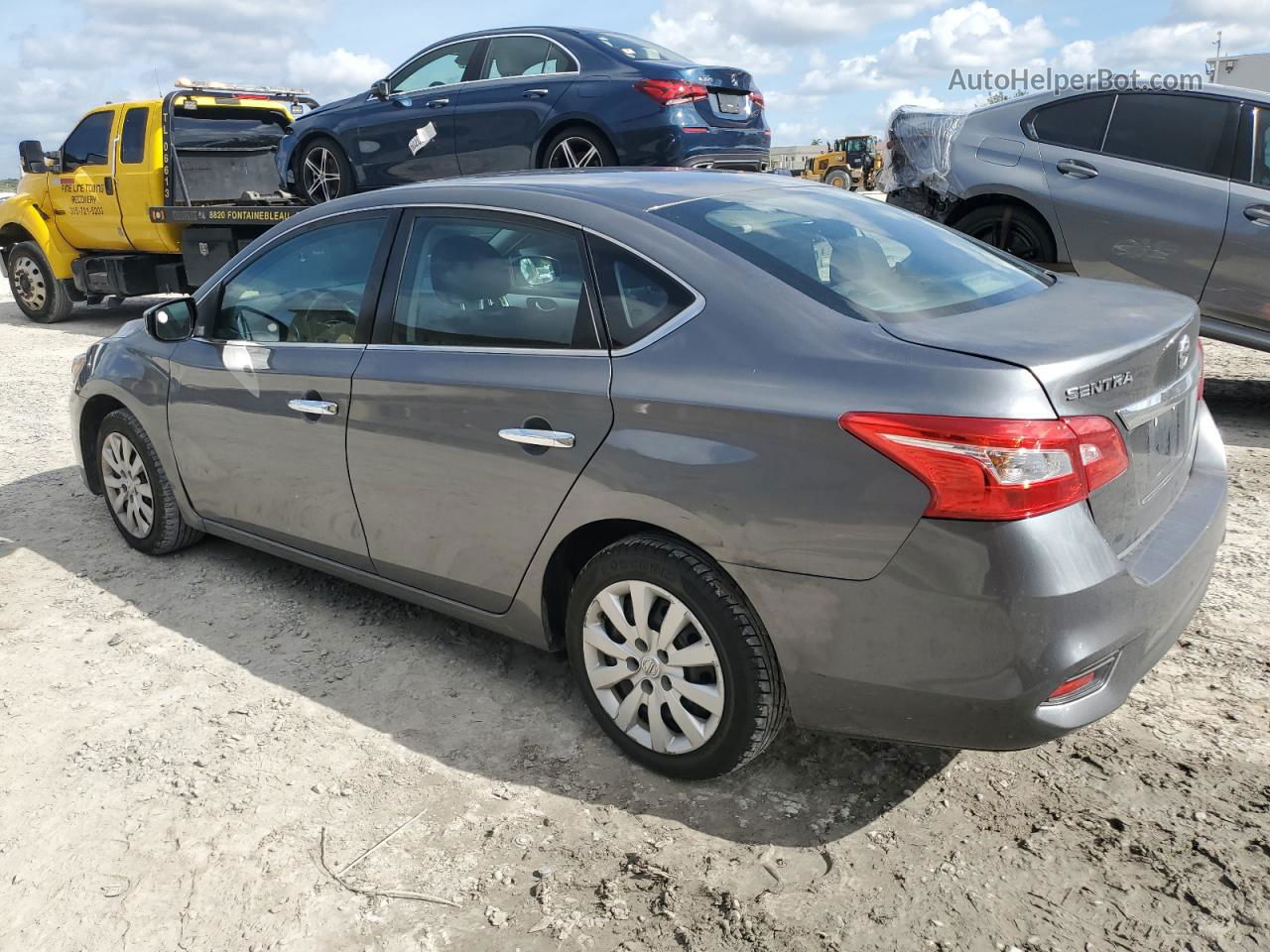 2018 Nissan Sentra S Gray vin: 3N1AB7APXJY288445