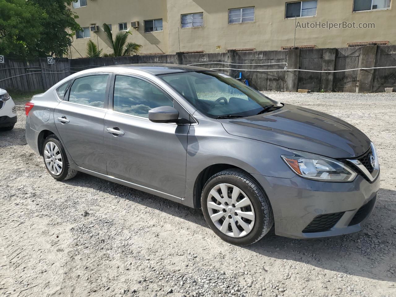 2018 Nissan Sentra S Gray vin: 3N1AB7APXJY288445