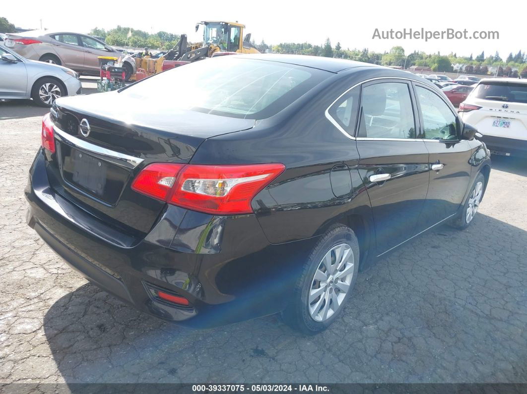 2018 Nissan Sentra S Black vin: 3N1AB7APXJY290129