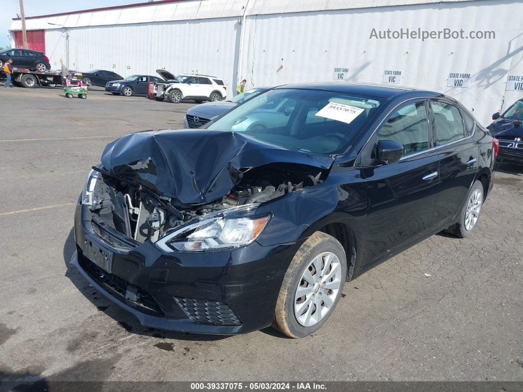 2018 Nissan Sentra S Black vin: 3N1AB7APXJY290129