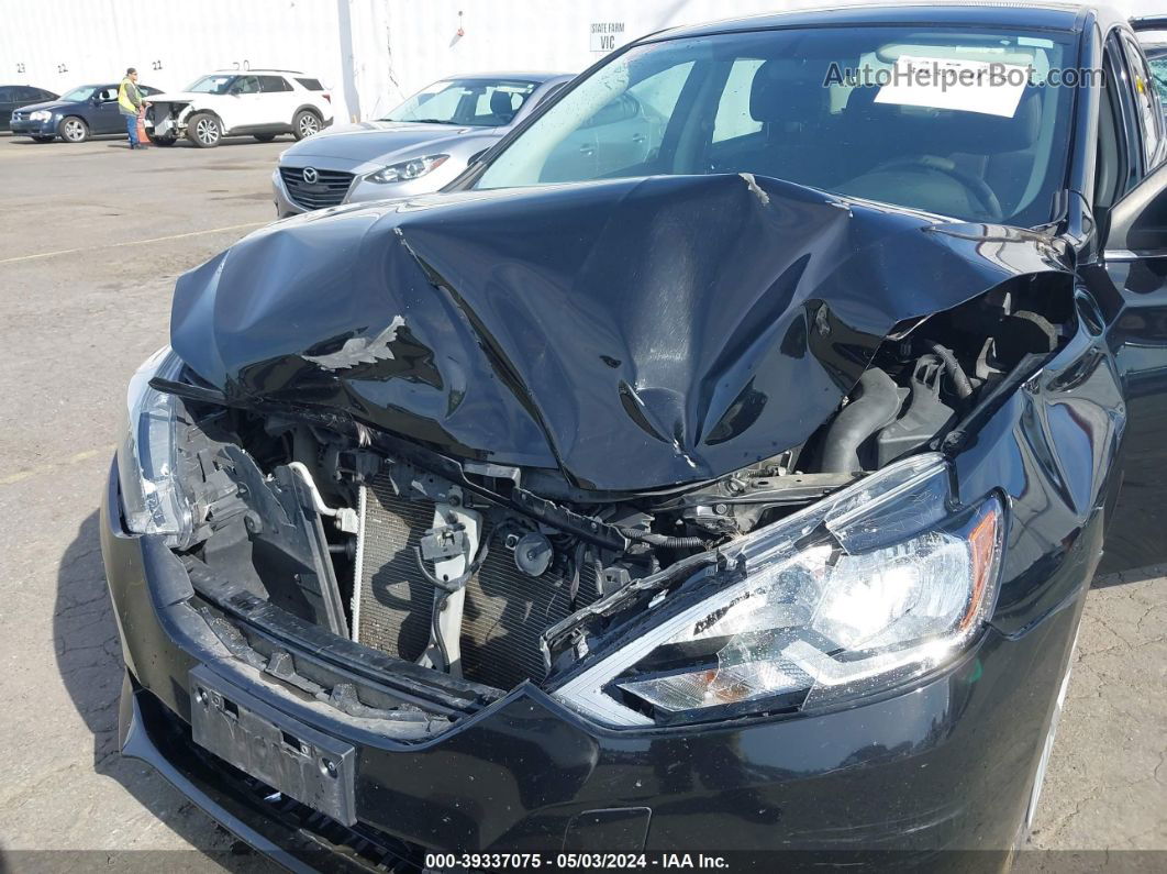 2018 Nissan Sentra S Black vin: 3N1AB7APXJY290129