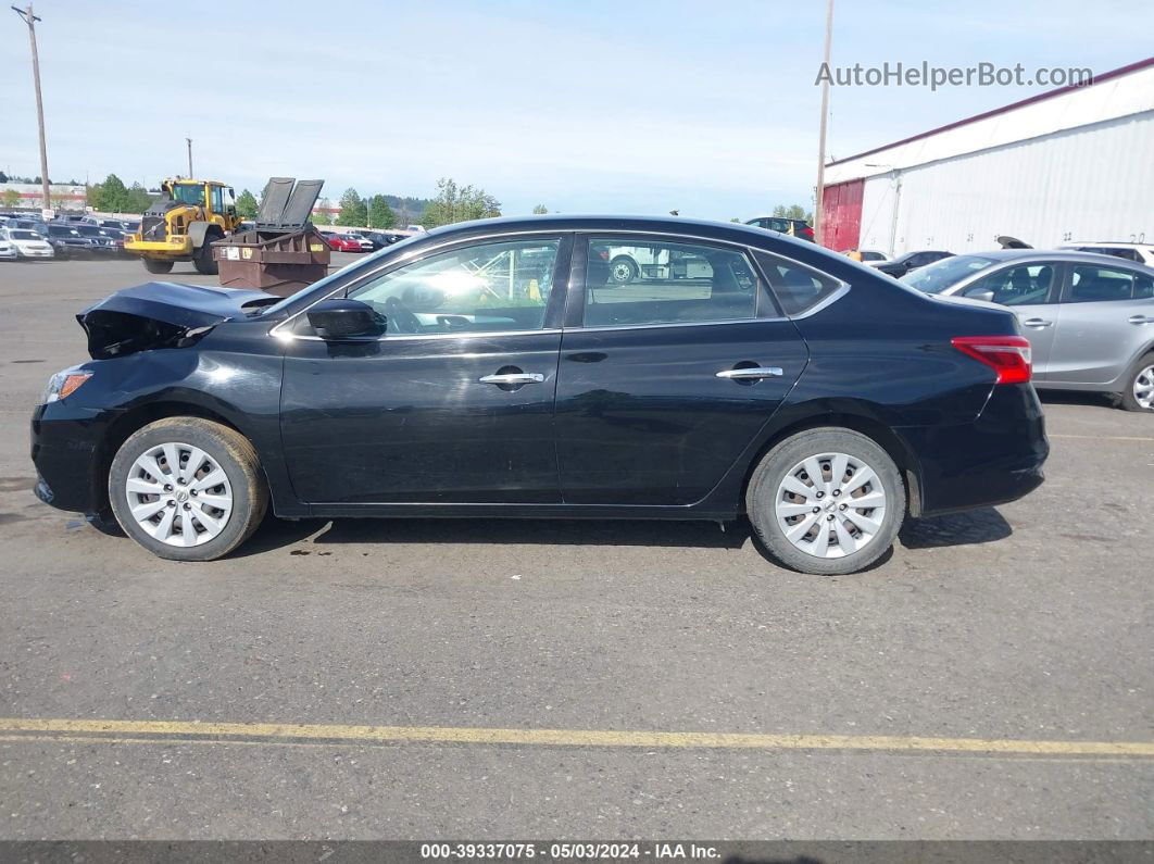 2018 Nissan Sentra S Black vin: 3N1AB7APXJY290129