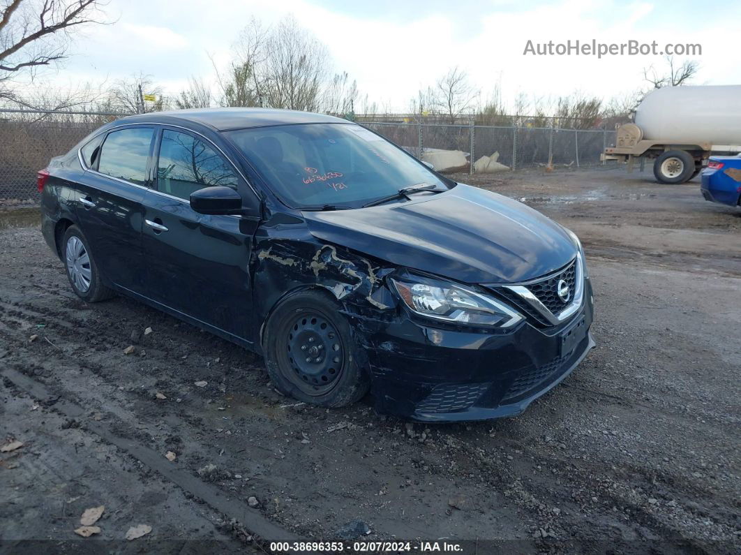 2018 Nissan Sentra S Black vin: 3N1AB7APXJY304241