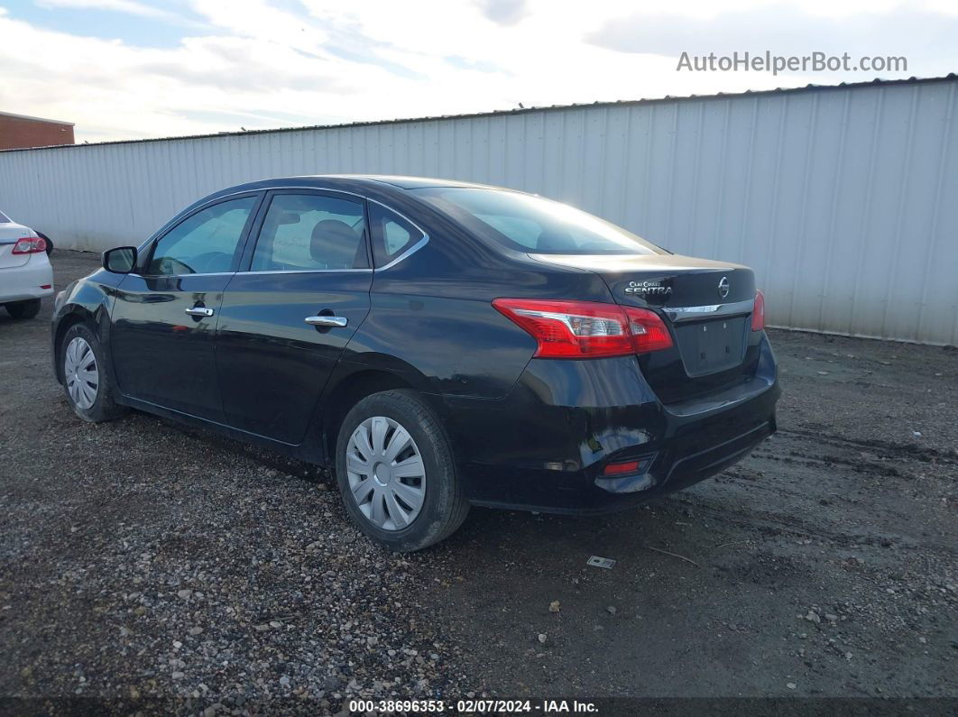 2018 Nissan Sentra S Black vin: 3N1AB7APXJY304241