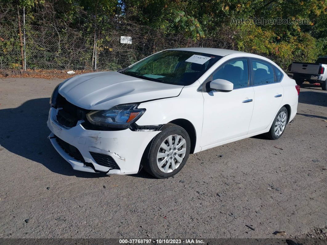 2018 Nissan Sentra S White vin: 3N1AB7APXJY310623