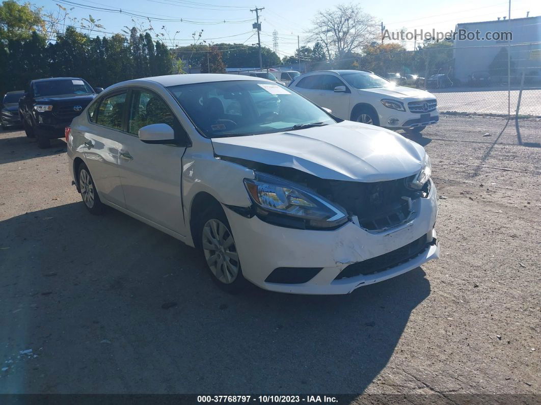 2018 Nissan Sentra S White vin: 3N1AB7APXJY310623