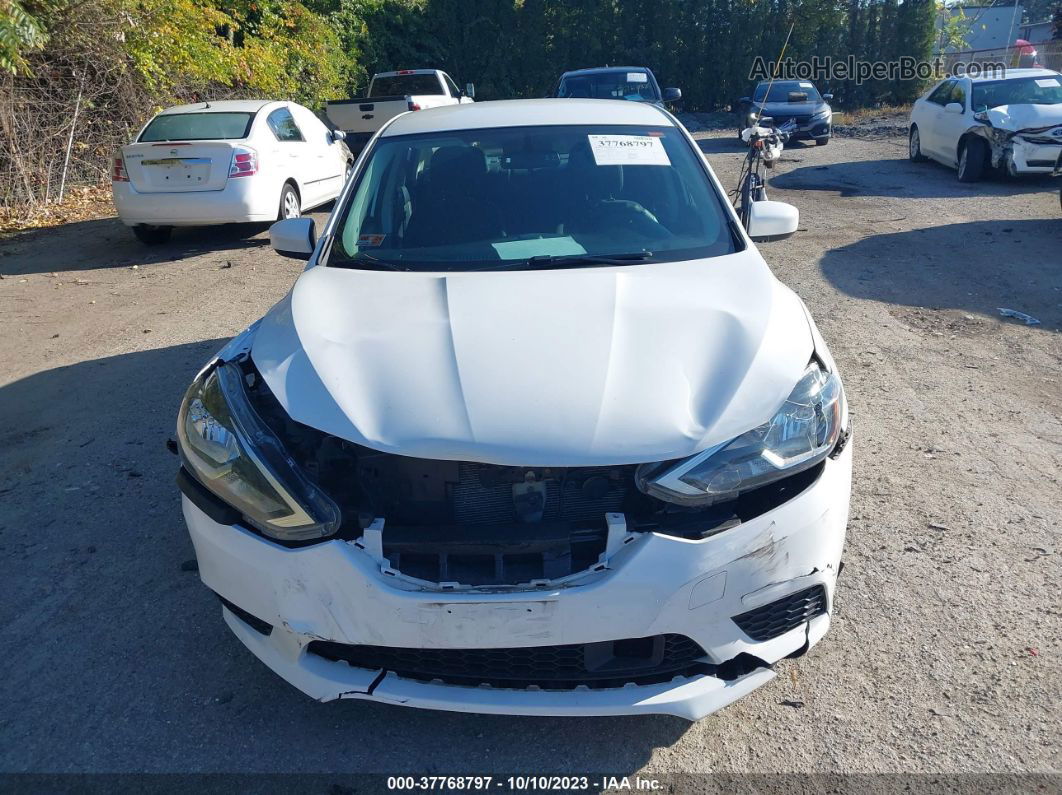 2018 Nissan Sentra S White vin: 3N1AB7APXJY310623