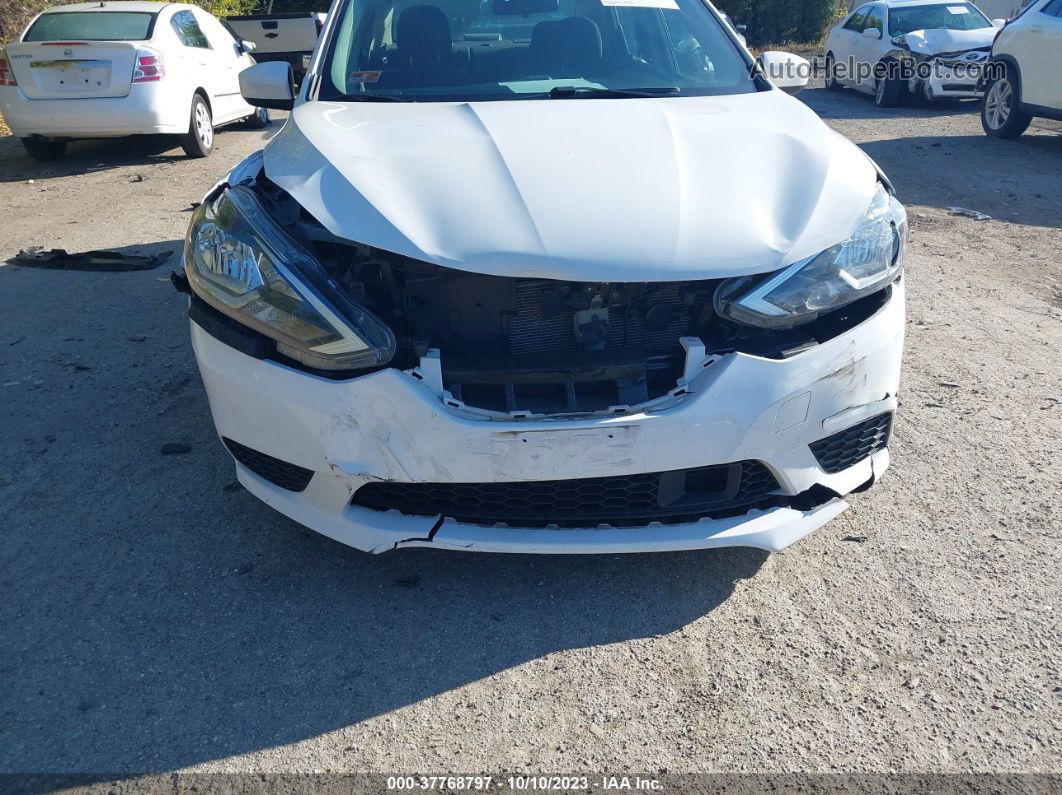 2018 Nissan Sentra S White vin: 3N1AB7APXJY310623