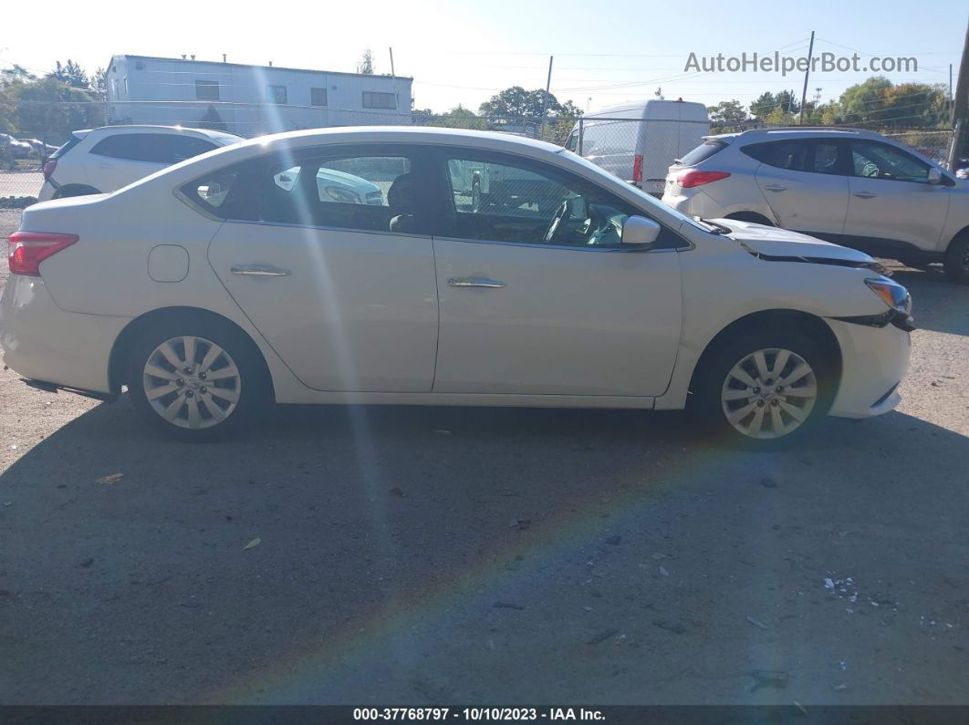 2018 Nissan Sentra S White vin: 3N1AB7APXJY310623