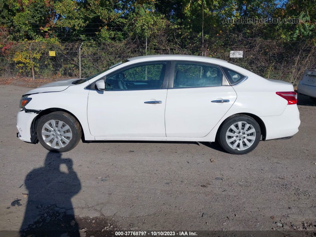 2018 Nissan Sentra S White vin: 3N1AB7APXJY310623