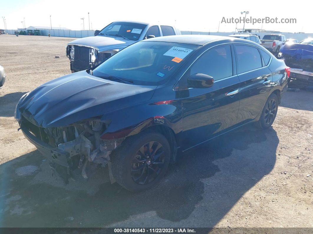 2018 Nissan Sentra S Black vin: 3N1AB7APXJY312484