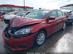 2018 Nissan Sentra S/sl/sr/sv Red vin: 3N1AB7APXJY327535