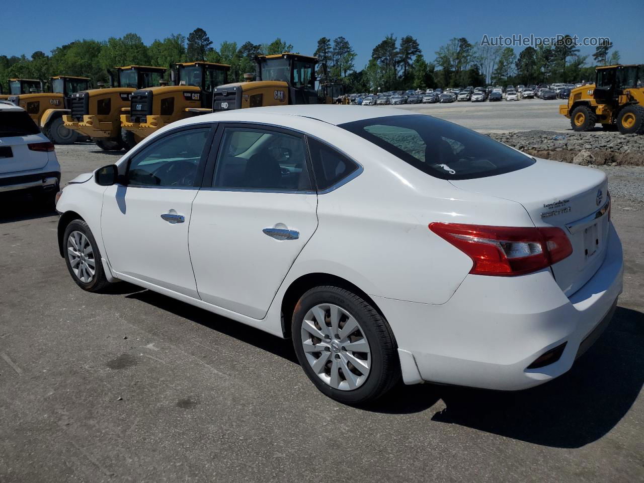 2018 Nissan Sentra S White vin: 3N1AB7APXJY336154