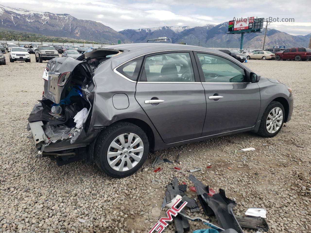 2018 Nissan Sentra S Charcoal vin: 3N1AB7APXJY337210