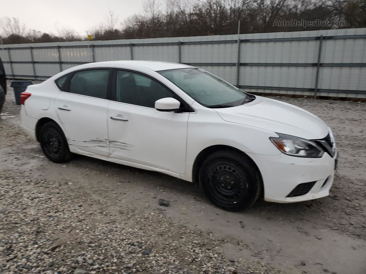 2018 Nissan Sentra S White vin: 3N1AB7APXJY338079