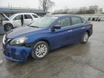 2018 Nissan Sentra S Синий vin: 3N1AB7APXJY342536