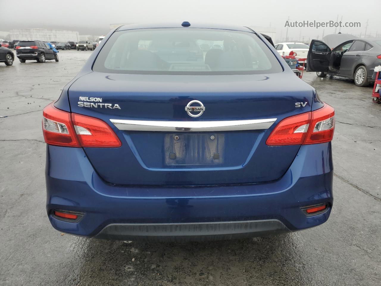 2018 Nissan Sentra S Синий vin: 3N1AB7APXJY342536