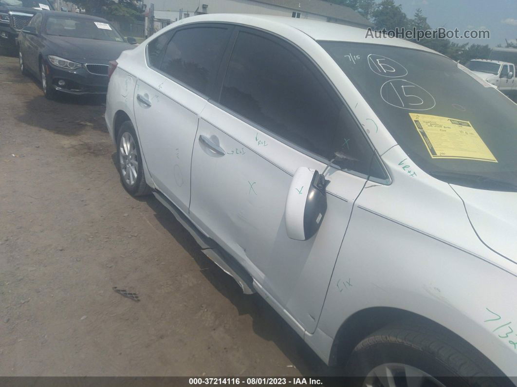 2018 Nissan Sentra Sv White vin: 3N1AB7APXJY345971