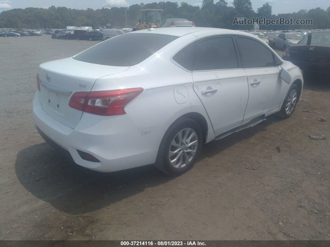 2018 Nissan Sentra Sv White vin: 3N1AB7APXJY345971