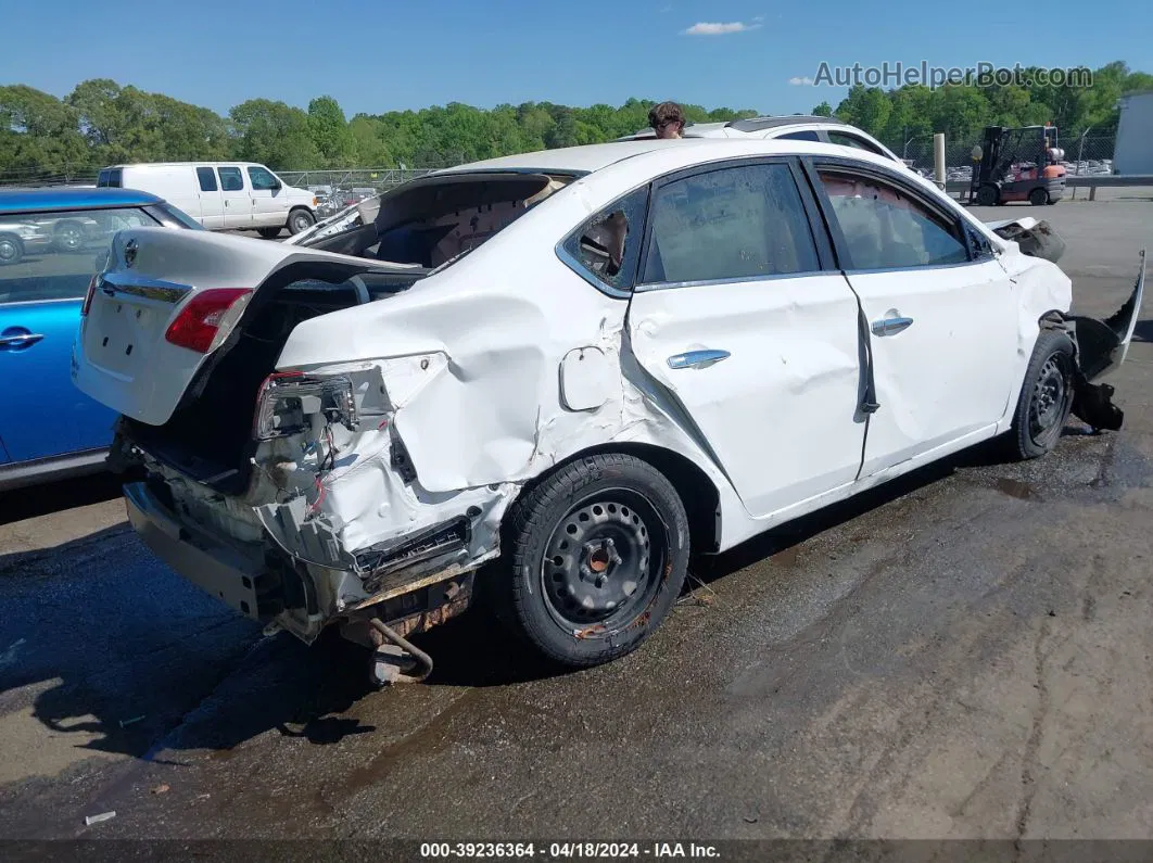 2019 Nissan Sentra S White vin: 3N1AB7APXKY205825