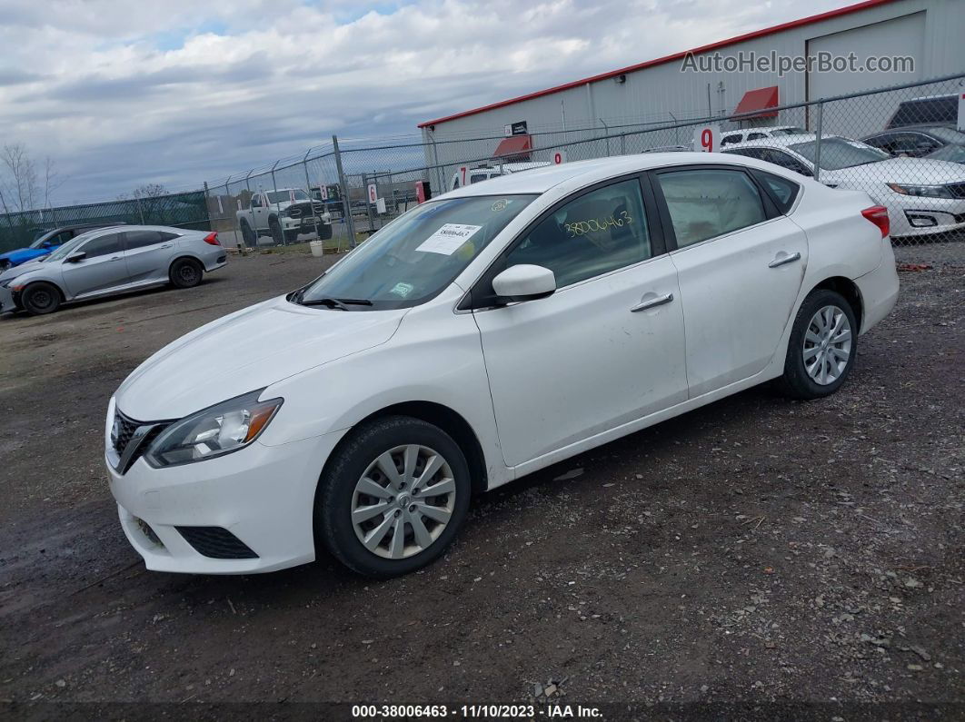 2019 Nissan Sentra S White vin: 3N1AB7APXKY205940