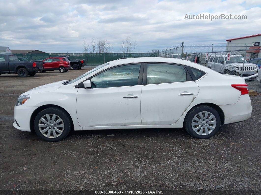 2019 Nissan Sentra S White vin: 3N1AB7APXKY205940