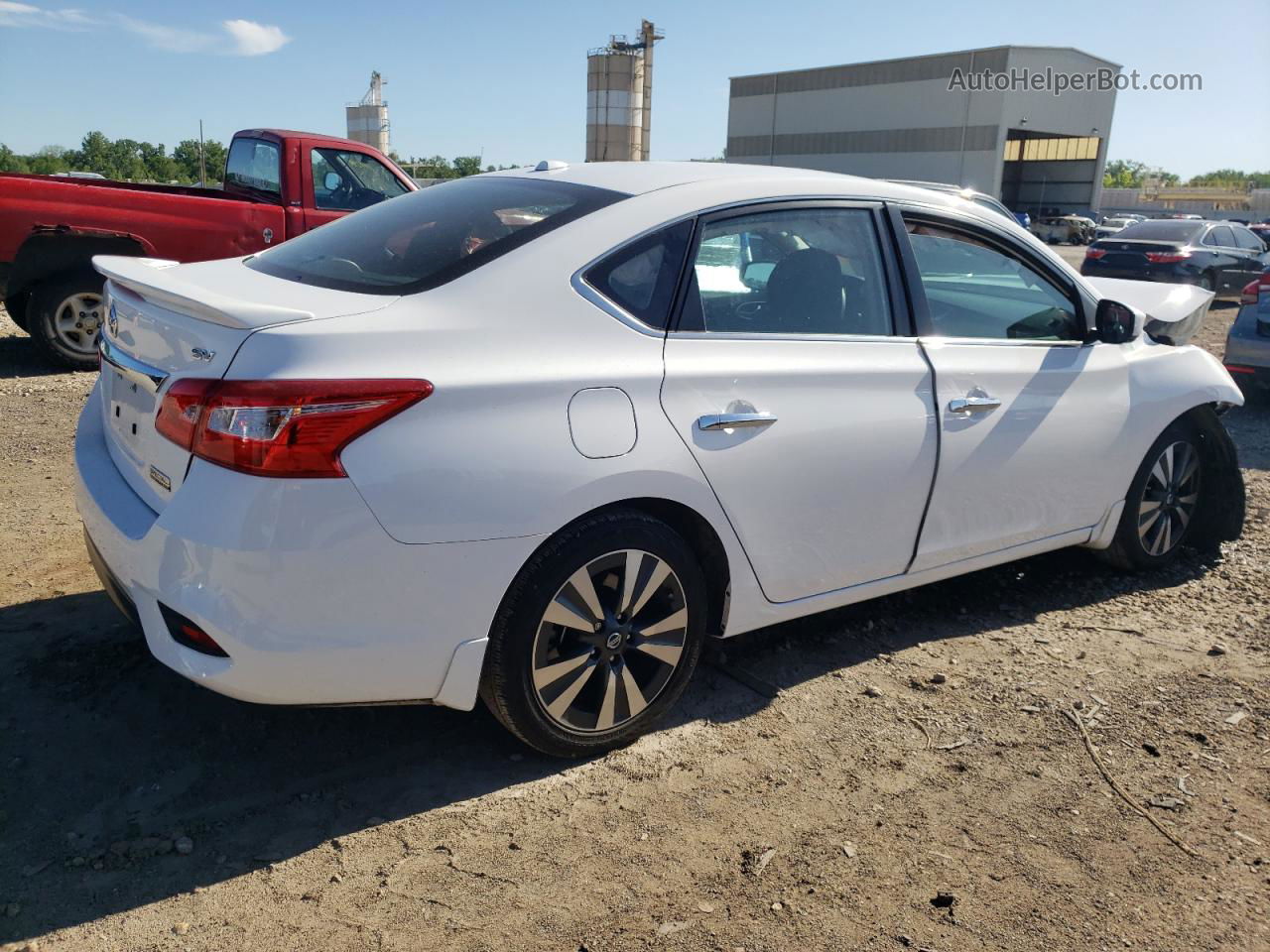 2019 Nissan Sentra S Белый vin: 3N1AB7APXKY210894