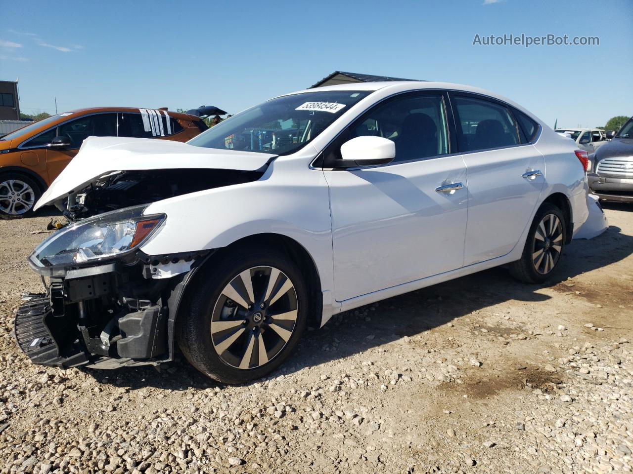 2019 Nissan Sentra S White vin: 3N1AB7APXKY210894