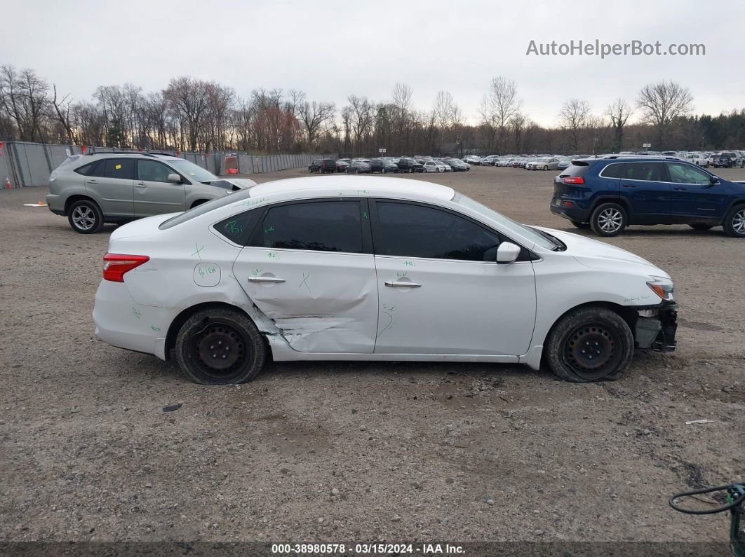 2019 Nissan Sentra S White vin: 3N1AB7APXKY213892