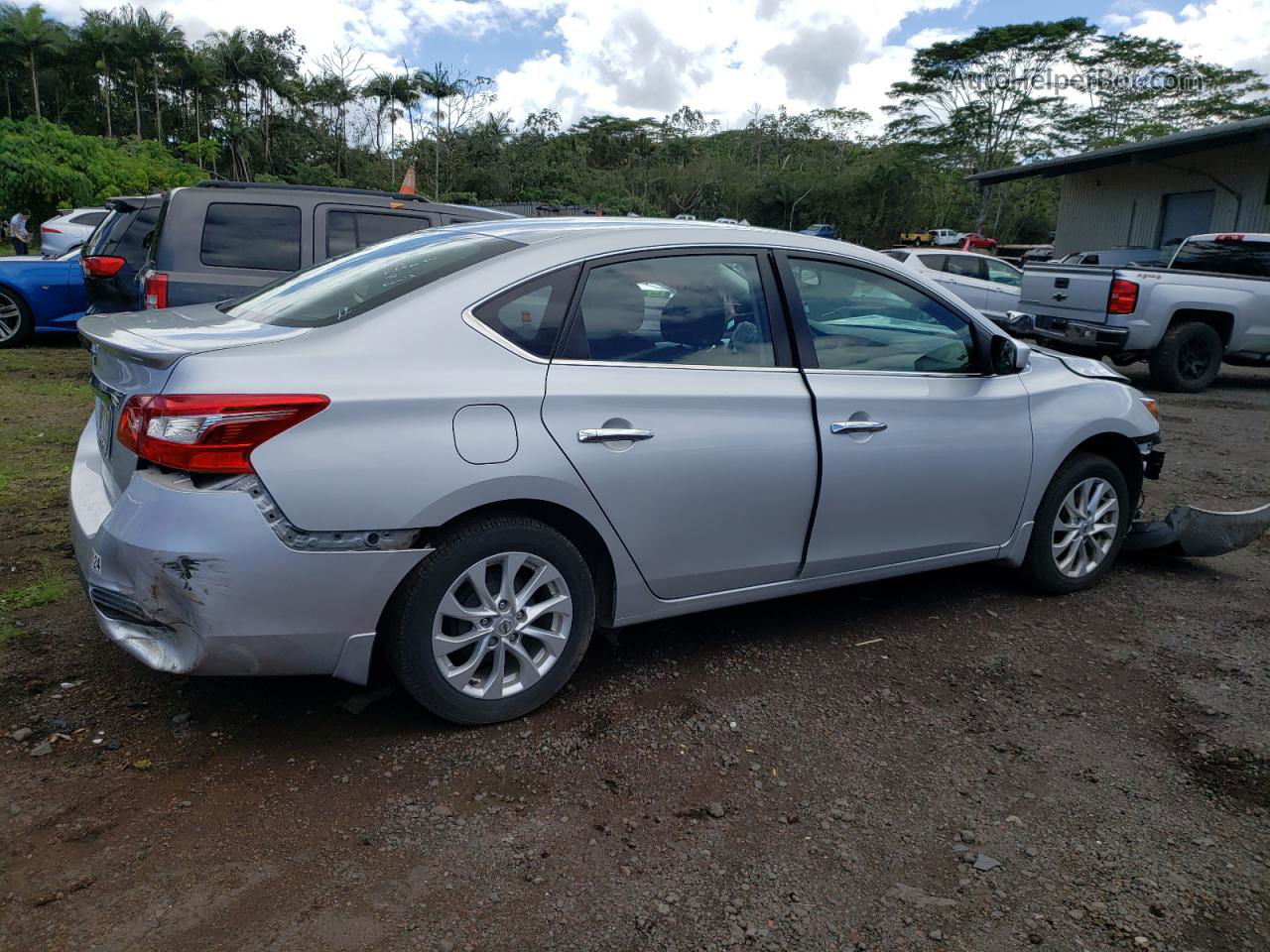 2019 Nissan Sentra S Silver vin: 3N1AB7APXKY214640