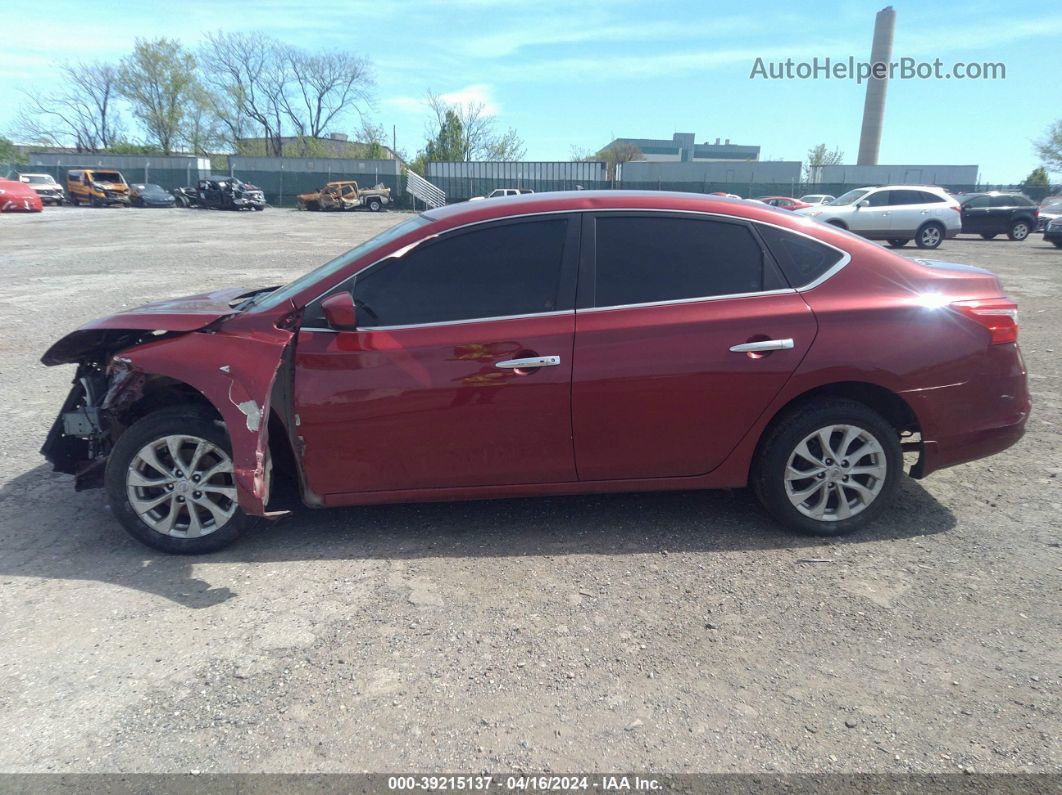 2019 Nissan Sentra Sv Красный vin: 3N1AB7APXKY221507